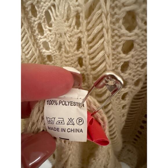 Womens Beach Dress CoverUp Sexy Crochet Boho Chic bohemian Hippie Festival Flowy - Picture 11 of 11